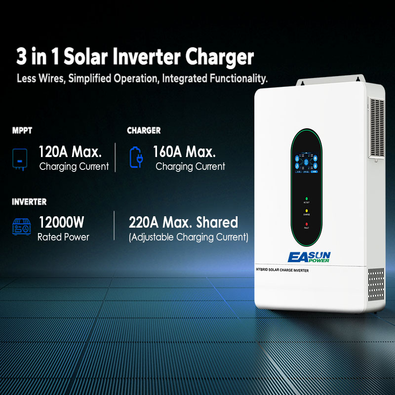 EASUN US 12KW 12000W Dwufazowy – Charge Controller Solar recenzja i cena